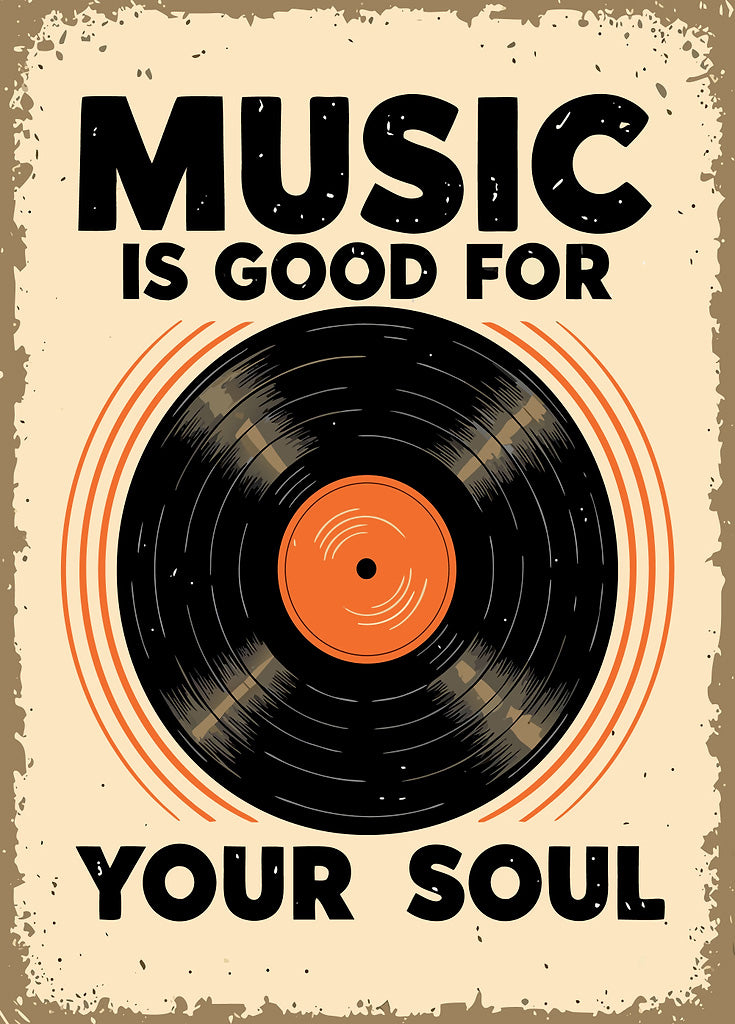 Music is Good metal poster artwork